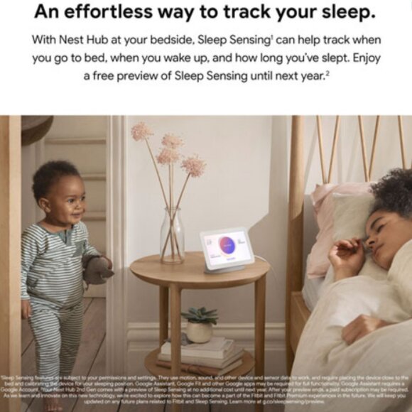 💥🇺🇸 Google Nest Hub (GA00516-US) Smart Display with Google Assistant - Chalk - Picture 9 of 16